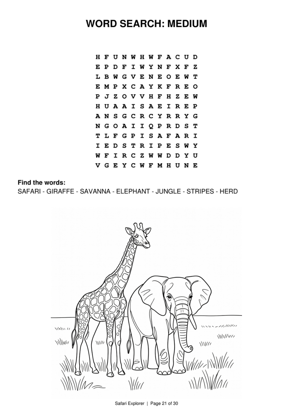 Word search: medium