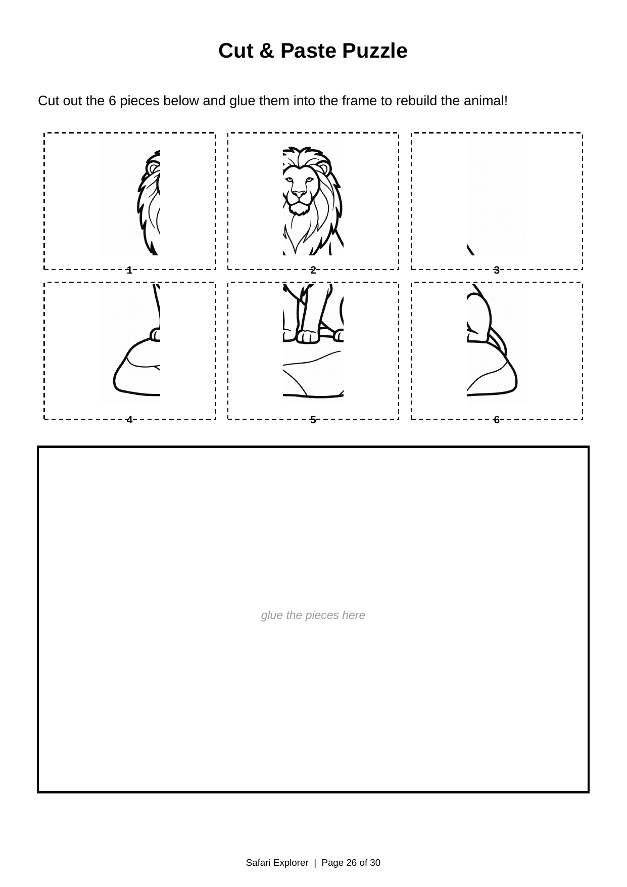 Cut & paste puzzle